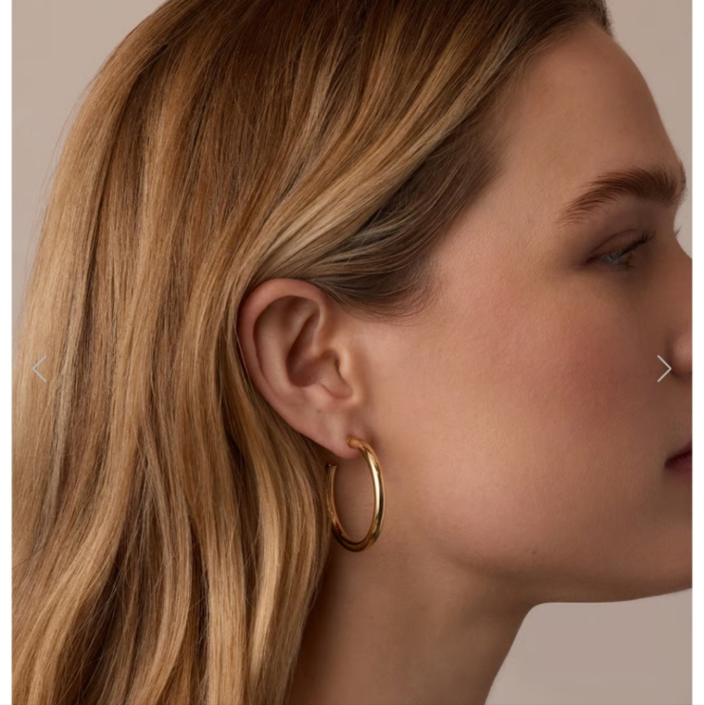 Flash Jewellery Gold Hoop Earrings